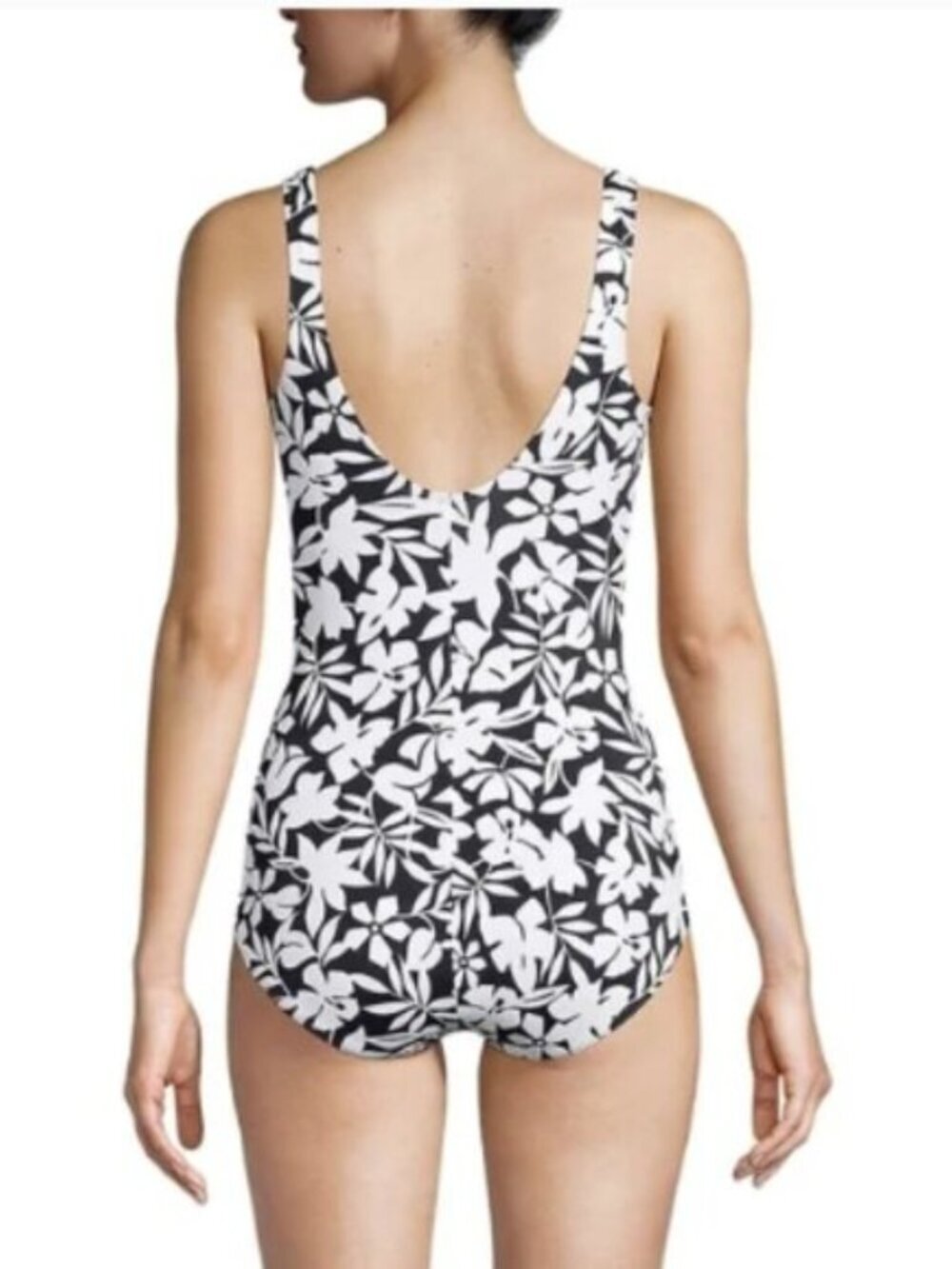 LANDS END 1 Piece Swimsuit Chlorine Resistant Tugless Tank Soft Cup SZ 18W - Picture 5 of 9